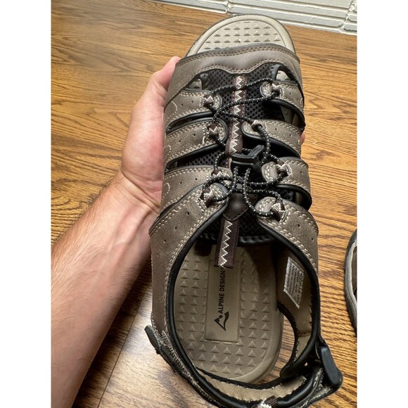 Alpine Design Hiking Sandals Mens 12 River Brown Great Condition - Picture 5 of 7